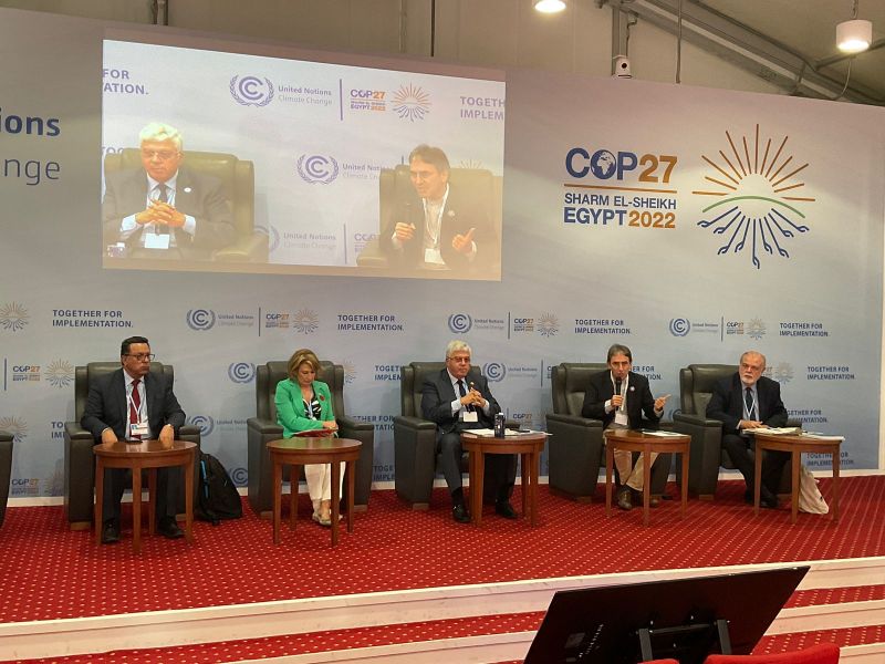 على هامش استضافة مصر مؤتمر أطراف اتفاقية الأمم المتحدة الإطارية للتغير المناخي COP27