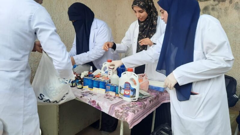 جامعة مطروح تدفع بقافلة تمريضية وبيطرية مجانية لقرية القصر