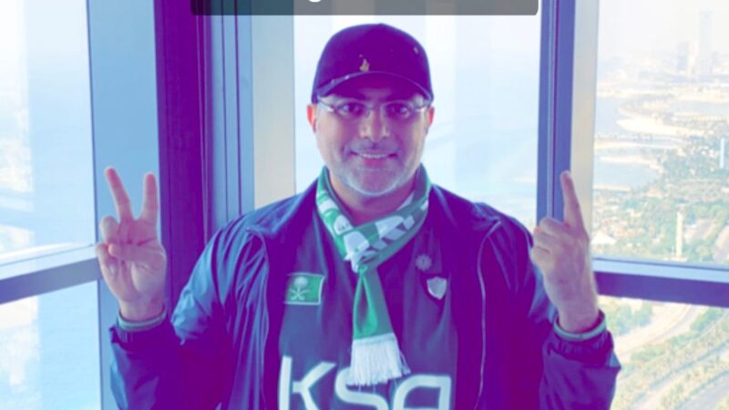 عاطف سندي توقع فوز المنتخب السعودي على منتخب الأرجنتين بنتيجة “٢-١”  على وسائل التواصل الإجتماعي