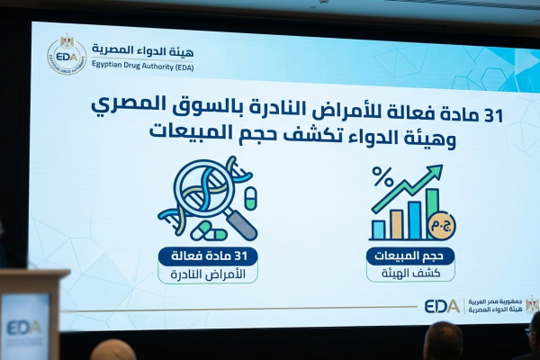 31 مادة فعالة للأمراض النادرة بالسوق المصري وهيئة الدواء تكشف حجم المبيعات