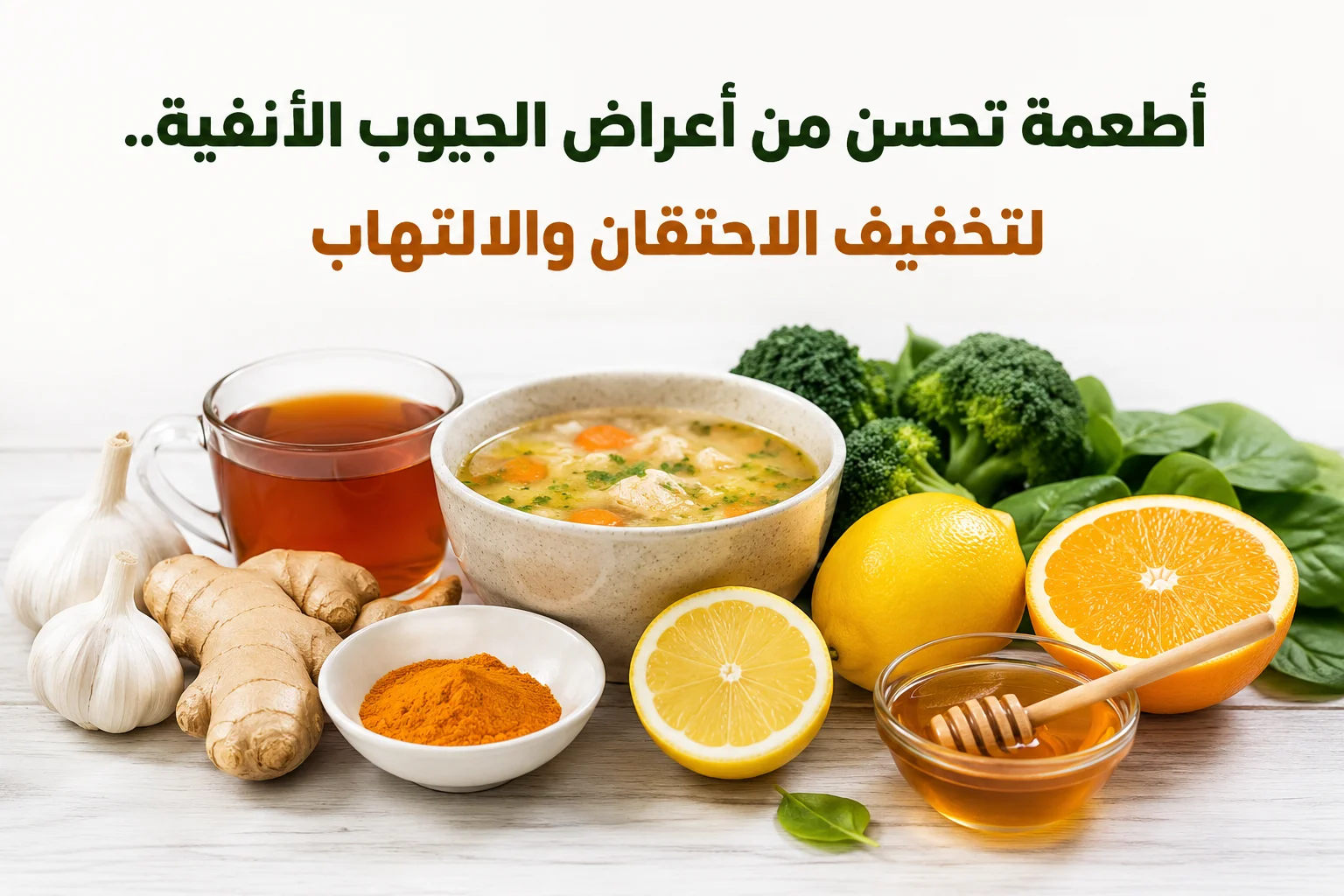 أطعمة تحسن من أعراض الجيوب الأنفية.. لتخفيف الاحتقان والالتهاب