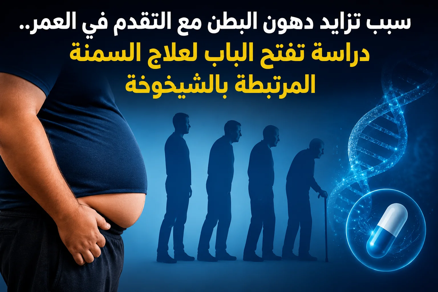 سبب تزايد دهون البطن مع التقدم في العمر.. دراسة تفتح الباب لعلاج السمنة المرتبطة بالشيخوخة