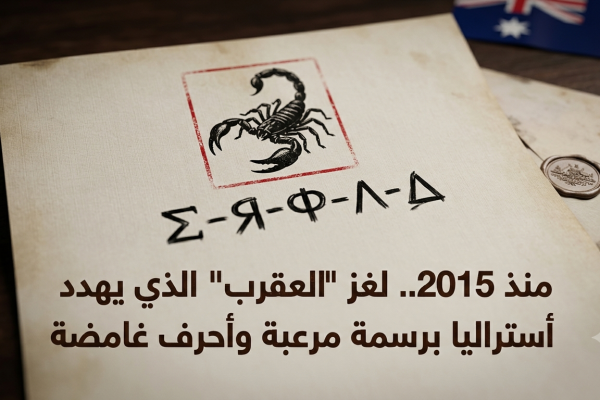 منذ 2015.. لغز العقرب الذي يهدد برلمانيي أستراليا برسمة مرعبة وأحرف غامضة