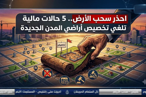 احذر سحب الأرض.. 5 حالات مالية تلغي تخصيص أراضي المدن الجديدة