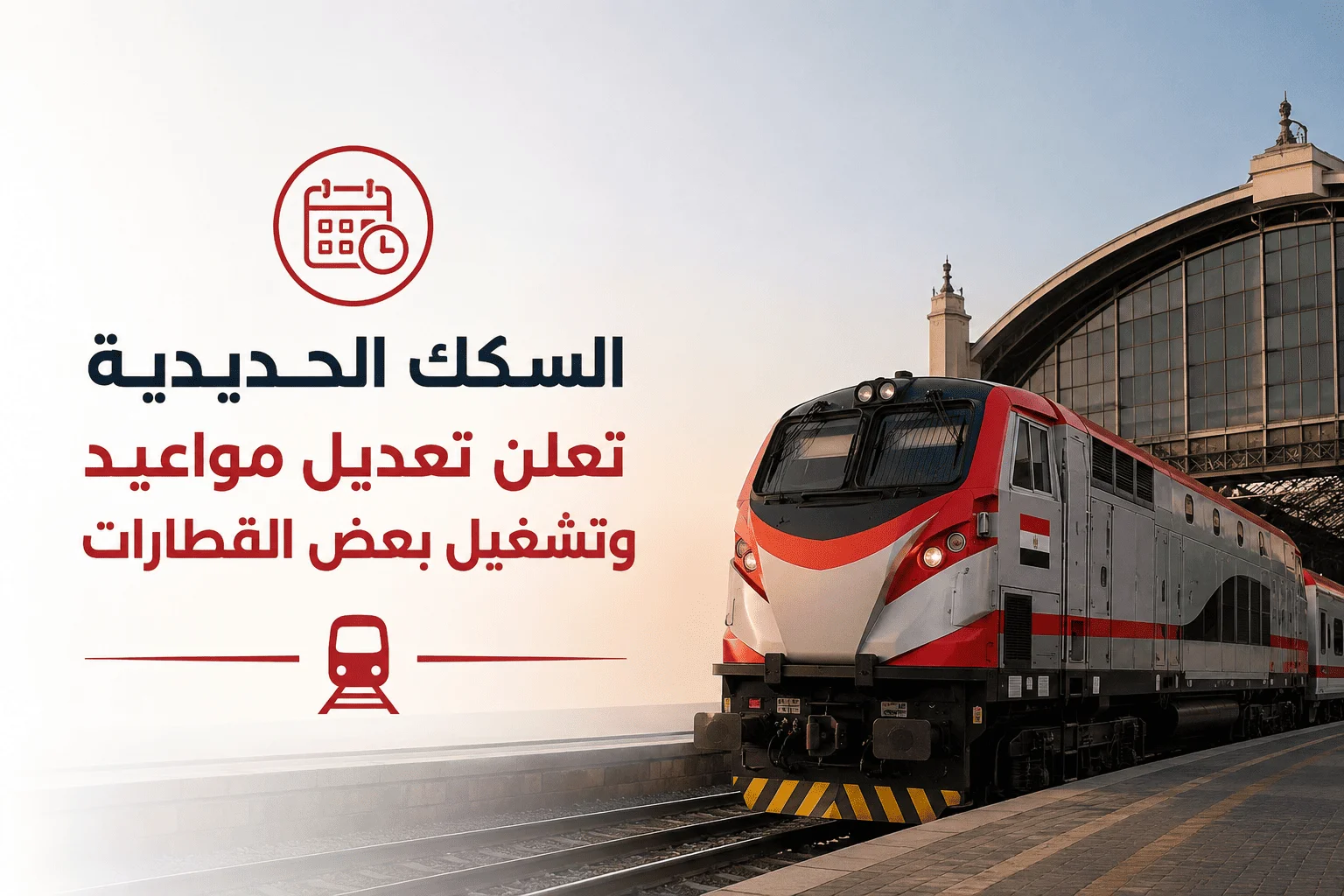 السكك الحديدية تعلن تعديل مواعيد وتشغيل بعض القطارات.. التفاصيل
