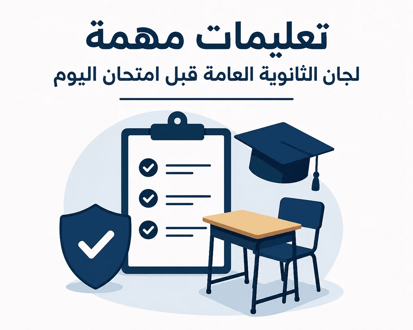 تعليمات مهمة من التعليم للجان الثانوية العامة قبل امتحان اليوم