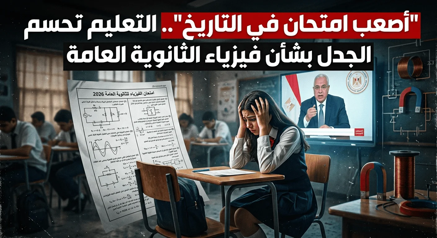 "أصعب امتحان في التاريخ".. التعليم تحسم الجدل بشأن فيزياء الثانوية العامة