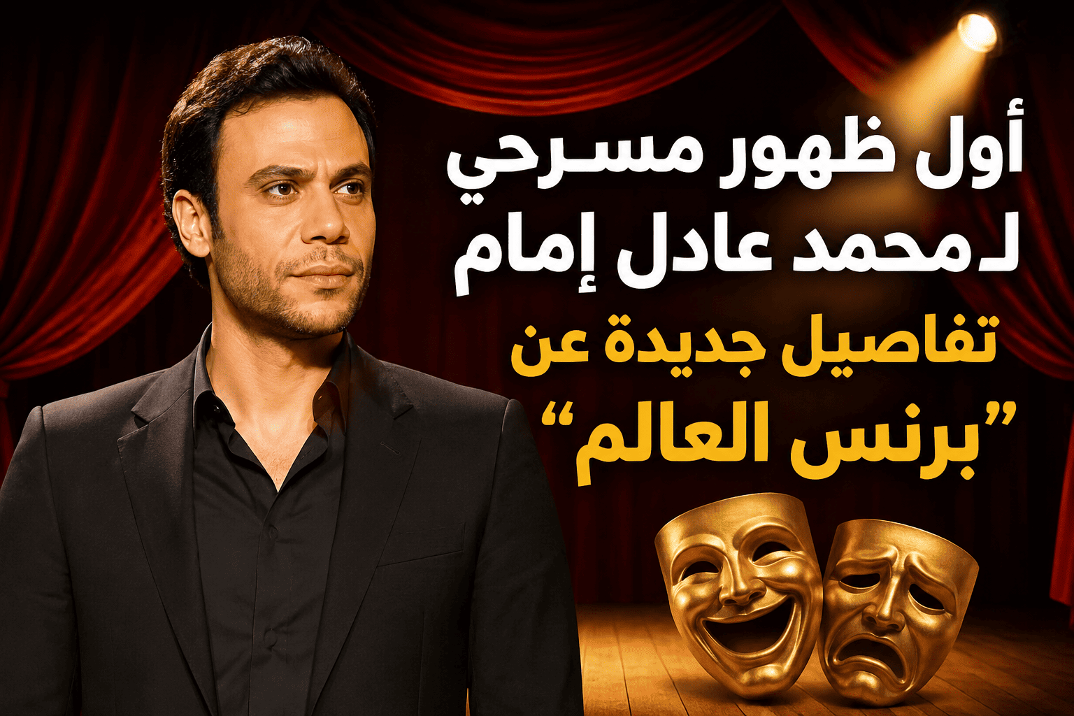 أول ظهور مسرحي لـ محمد عادل إمام.. تفاصيل جديدة عن "برنس العالم"