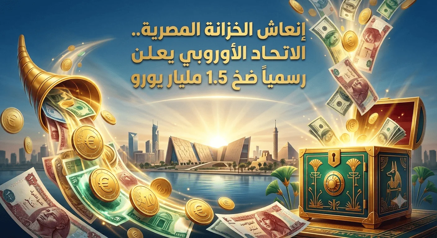 إنعاش الخزانة المصرية.. الاتحاد الأوروبي يعلن رسمياً ضخ 1.5 مليار يورو