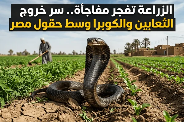 الزراعة تفجر مفاجأة.. سر خروج الثعابين والكوبرا وسط حقول مصر