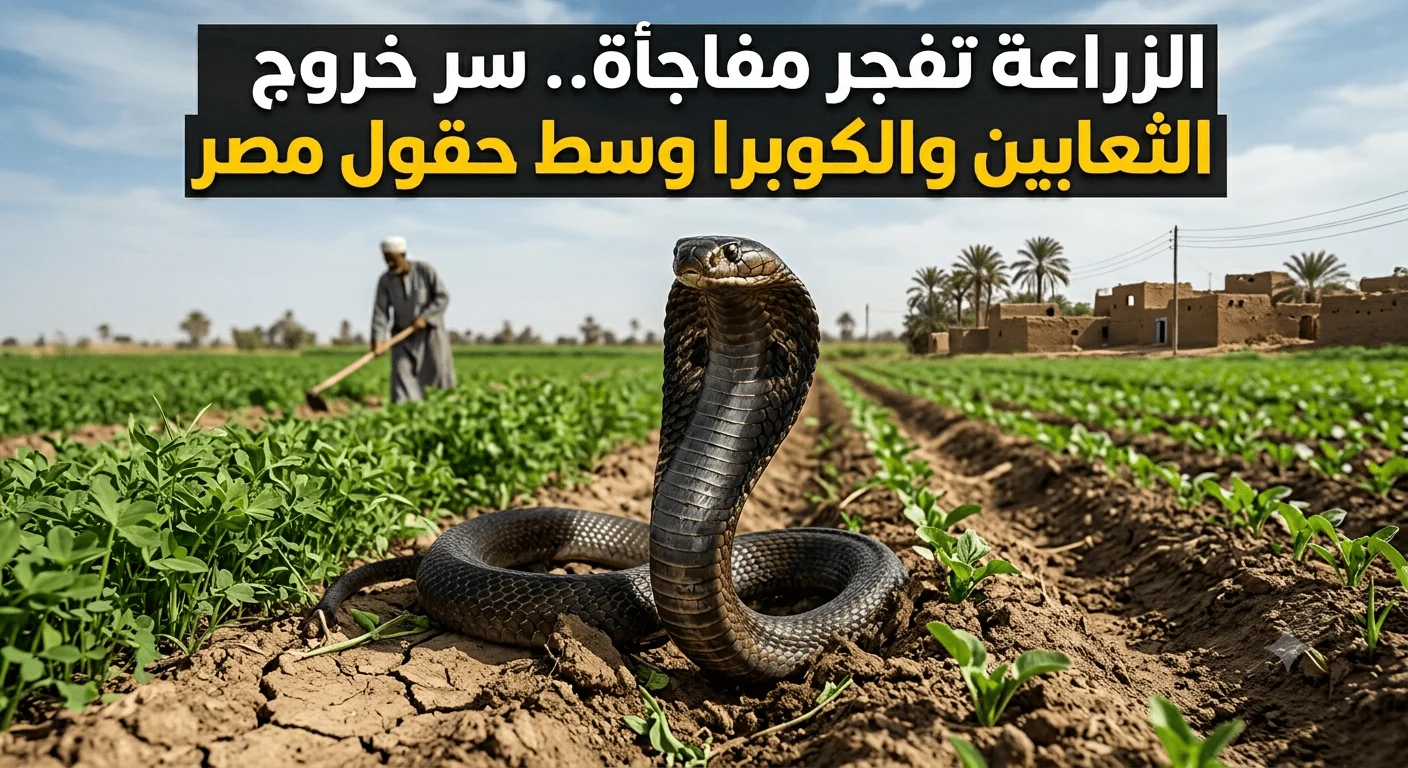 الزراعة تفجر مفاجأة.. سر خروج الثعابين والكوبرا وسط حقول مصر