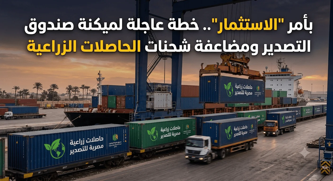 بأمر الاستثمار.. خطة عاجلة لميكنة صندوق التصدير ومضاعفة شحنات الحاصلات الزراعية