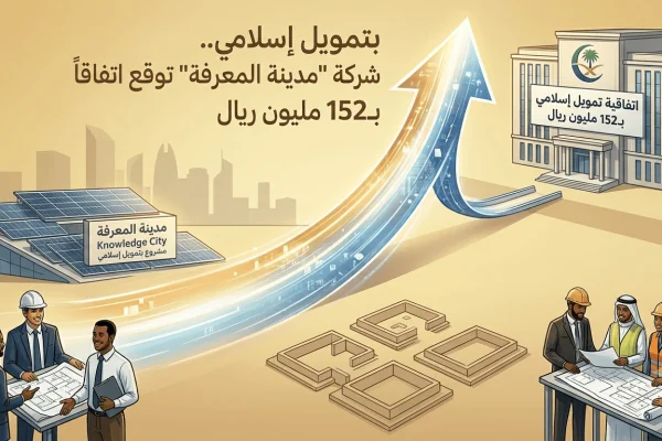 بتمويل إسلامي.. شركة مدينة المعرفة توقع اتفاقاً بـ152 مليون ريال
