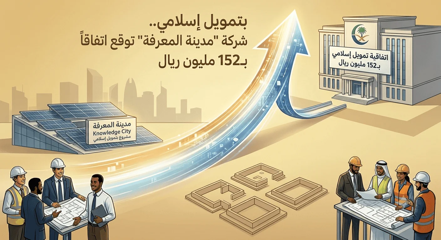 بتمويل إسلامي.. شركة مدينة المعرفة توقع اتفاقاً بـ152 مليون ريال
