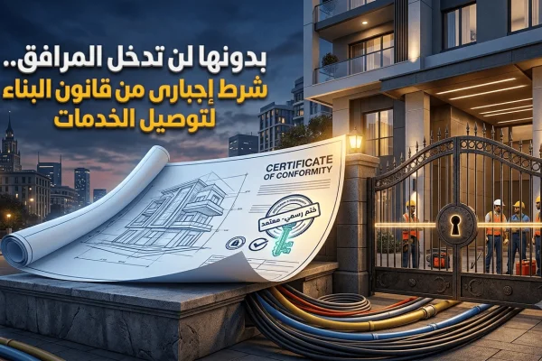 بدونها لن تدخل المرافق.. شرط إجباري من قانون البناء لتوصيل الخدمات