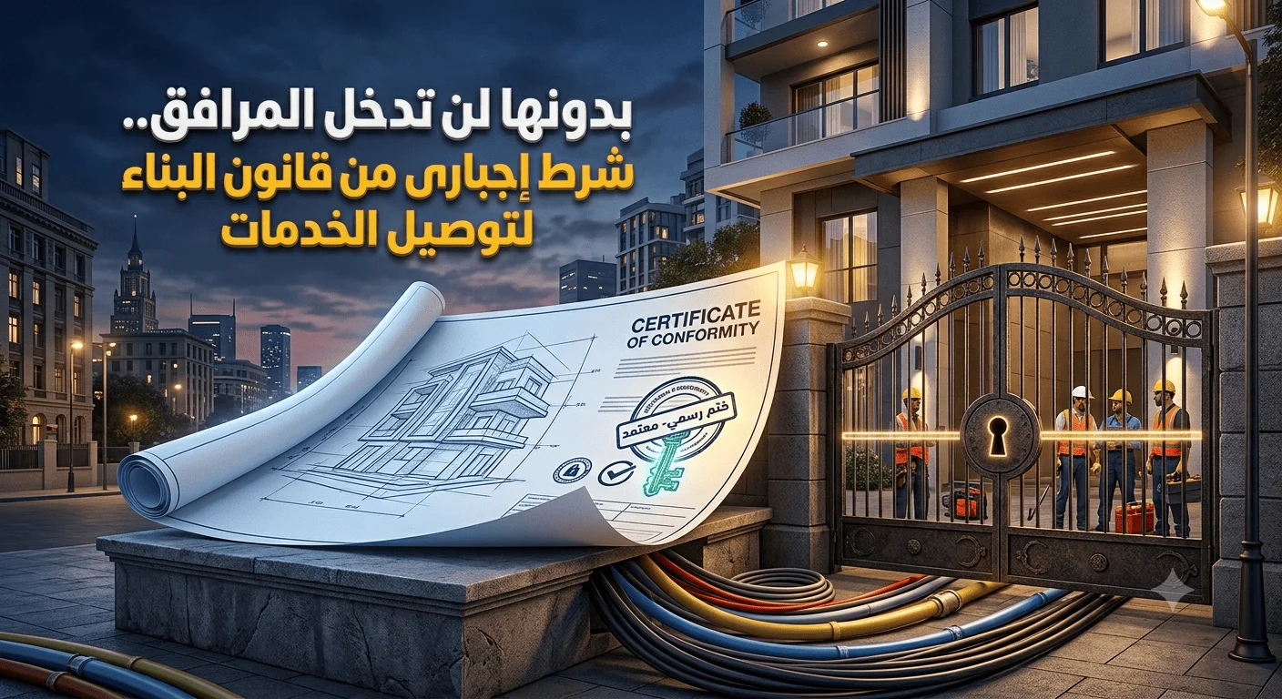 بدونها لن تدخل المرافق.. شرط إجباري من قانون البناء لتوصيل الخدمات