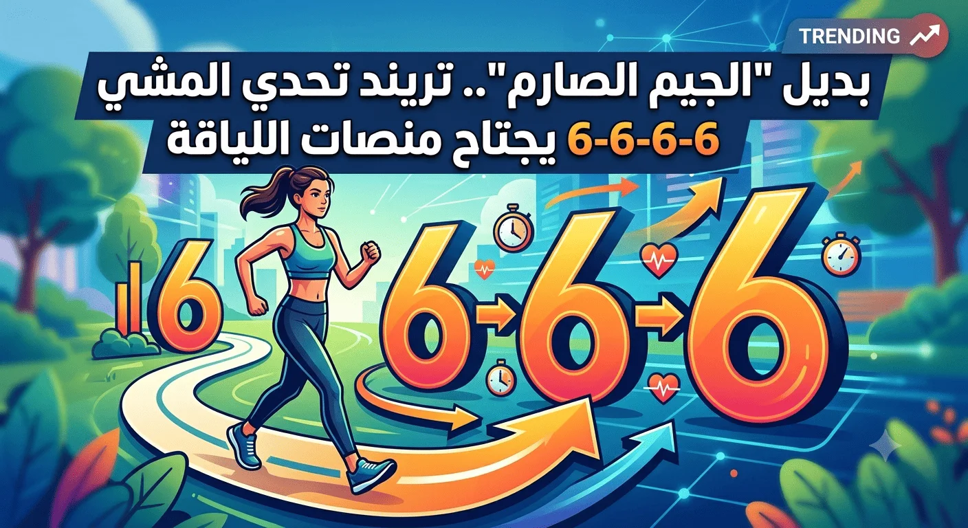 بديل الجيم الصارم.. تريند تحدي المشي 6-6-6 يجتاح منصات اللياقة