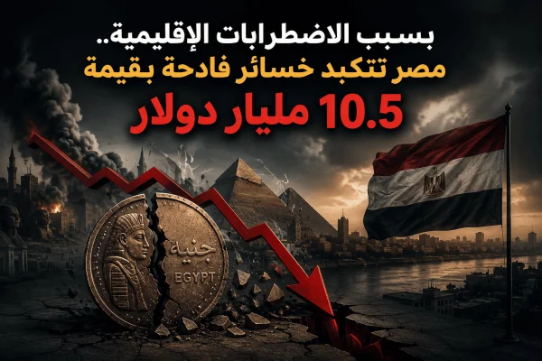 بسبب الاضطرابات الإقليمية.. مصر تتكبد خسائر فادحة بقيمة 10.5 مليار دولار
