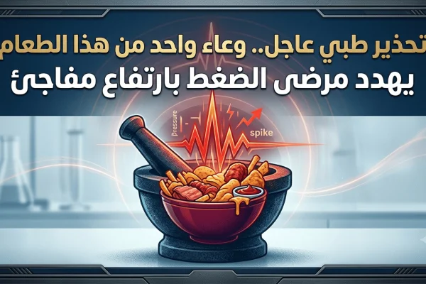 تحذير طبي عاجل.. وعاء واحد من هذا الطعام يهدد مرضى الضغط بارتفاع مفاجئ