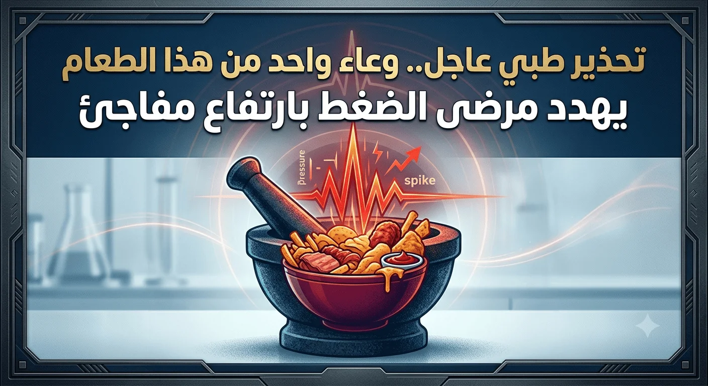 تحذير طبي عاجل.. وعاء واحد من هذا الطعام يهدد مرضى الضغط بارتفاع مفاجئ