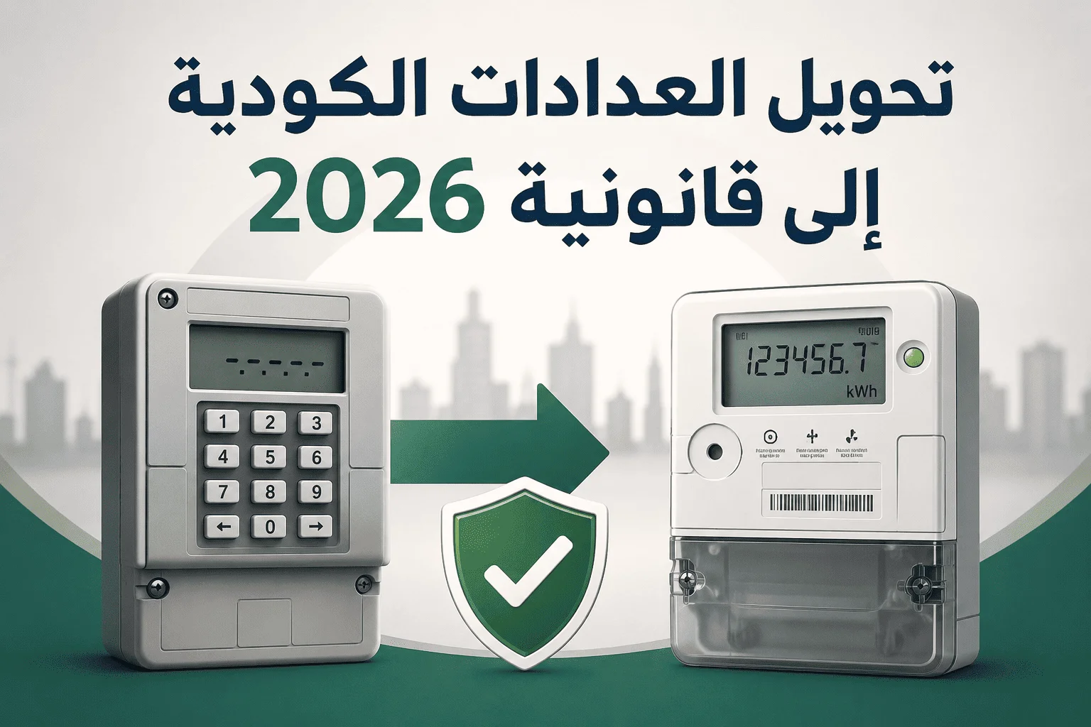 تحويل العدادات الكودية إلى قانونية 2026.. الشروط والمستندات المطلوبة وخطوات التقديم