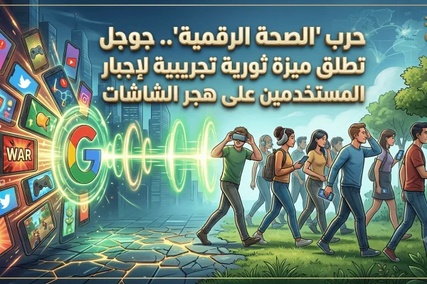 حرب الصحة الرقمية.. جوجل تطلق ميزة ثورية تجريبية لإجبار المستخدمين على هجر الشاشات