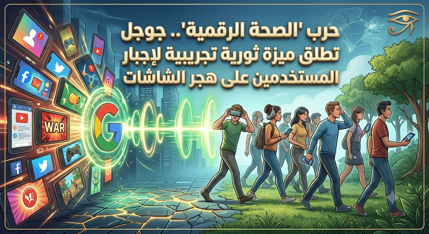 حرب الصحة الرقمية.. جوجل تطلق ميزة ثورية تجريبية لإجبار المستخدمين على هجر الشاشات