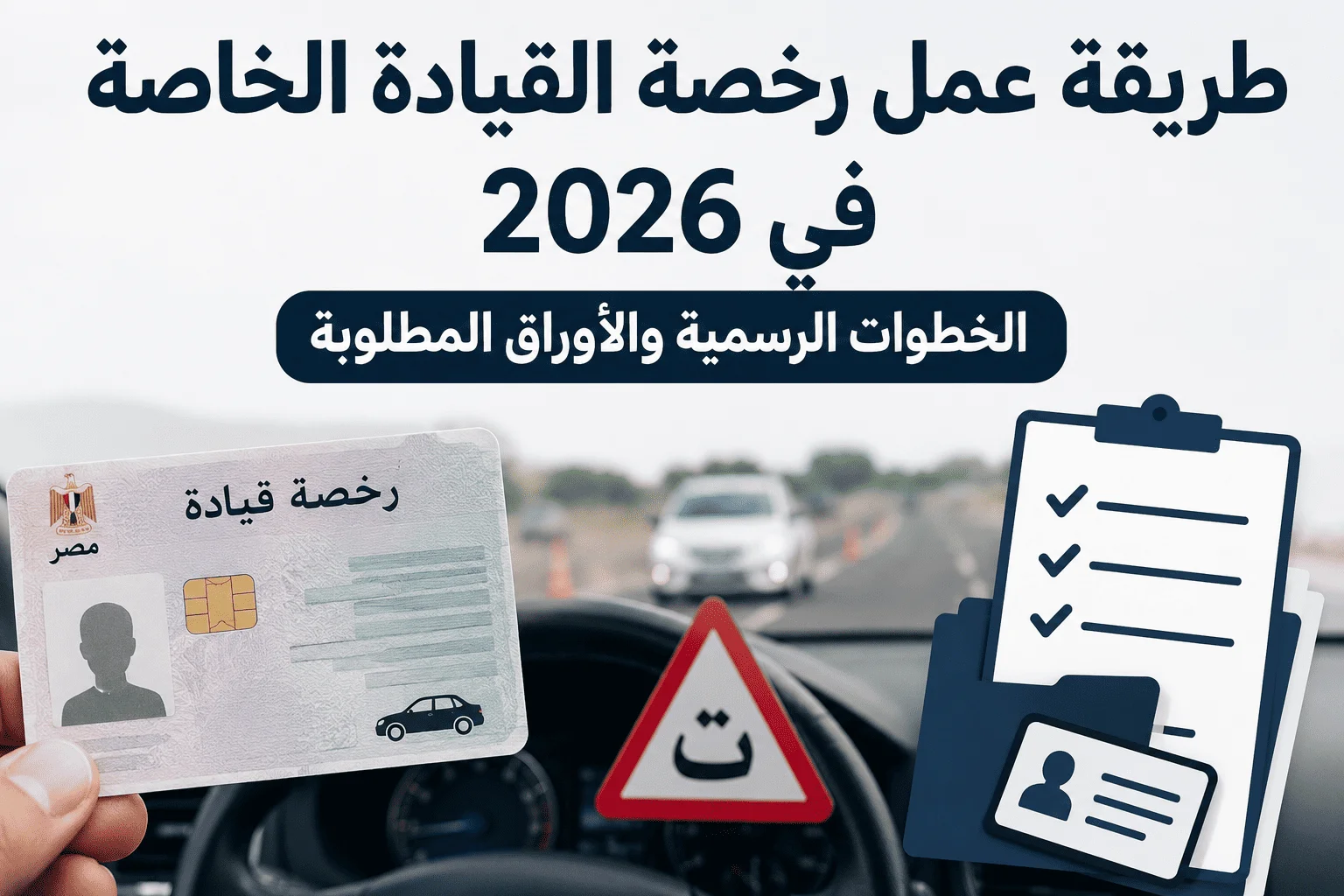 طريقة عمل رخصة القيادة الخاصة في 2026.. الخطوات الرسمية والأوراق المطلوبة