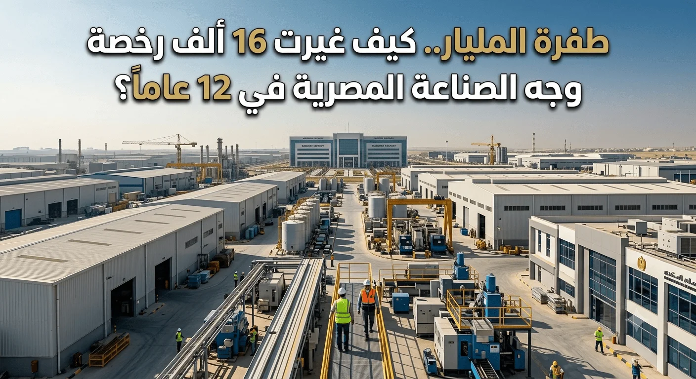 طفرة المليار.. كيف غيرت 16 ألف رخصة وجه الصناعة المصرية في 12 عاماً؟