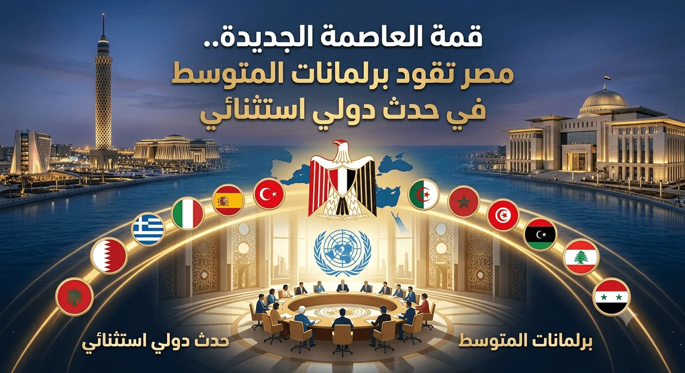 قمة العاصمة الجديدة.. مصر تقود برلمانات المتوسط في حدث دولي استثنائي
