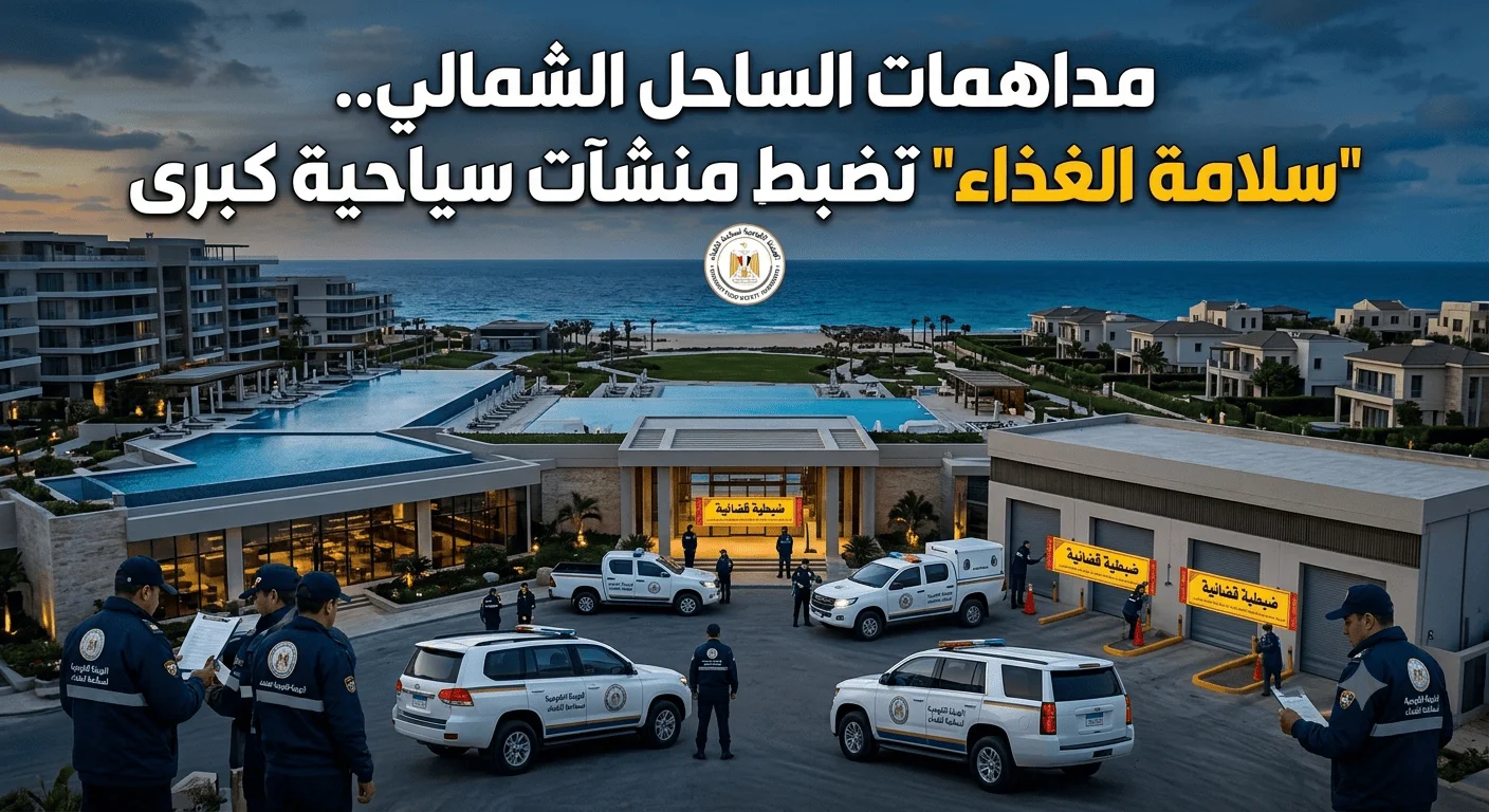 مداهمات الساحل الشمالي.. سلامة الغذاء تضبط منشآت سياحية كبرى