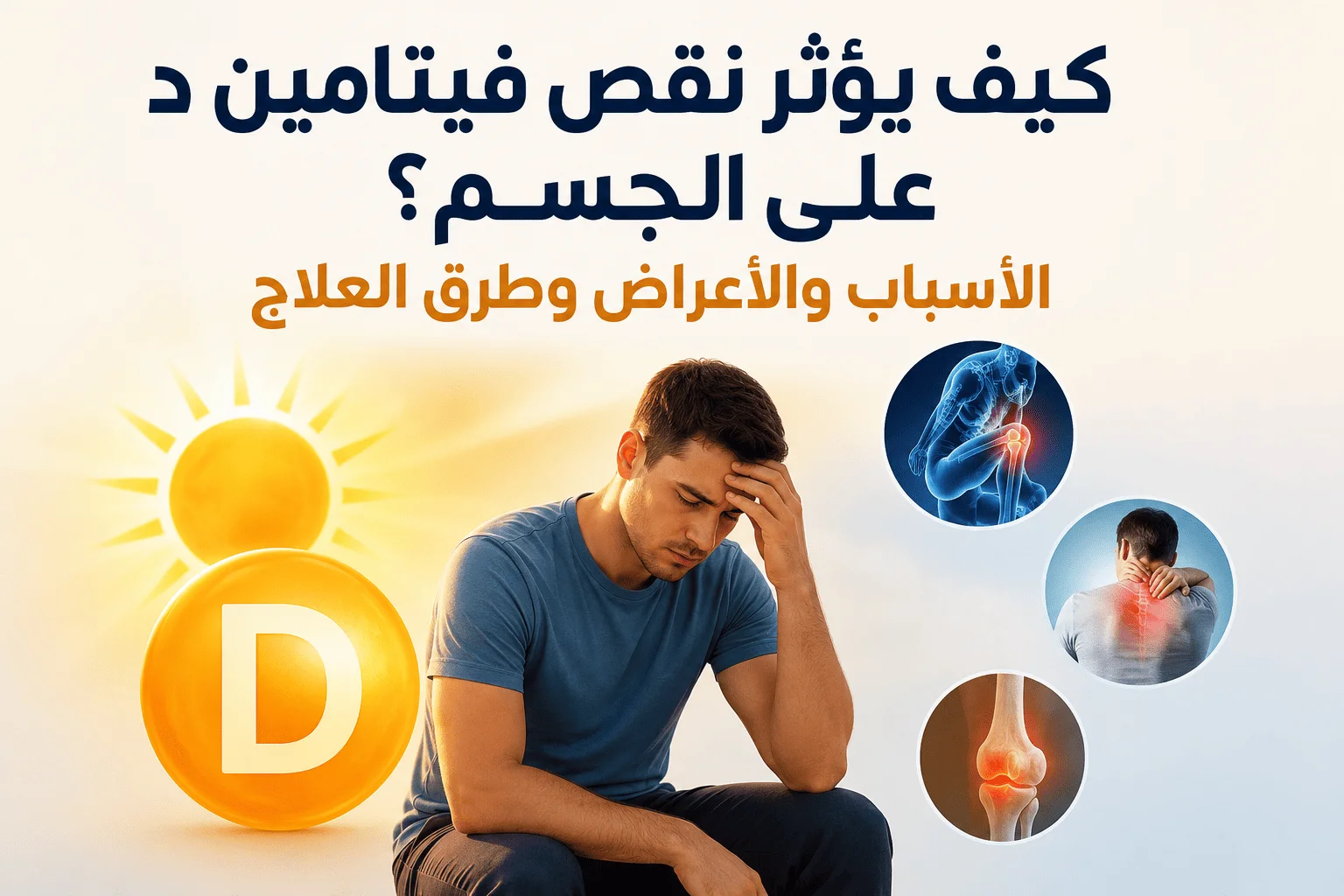 كيف يؤثر نقص فيتامين د على الجسم؟ الأسباب والأعراض وطرق العلاج