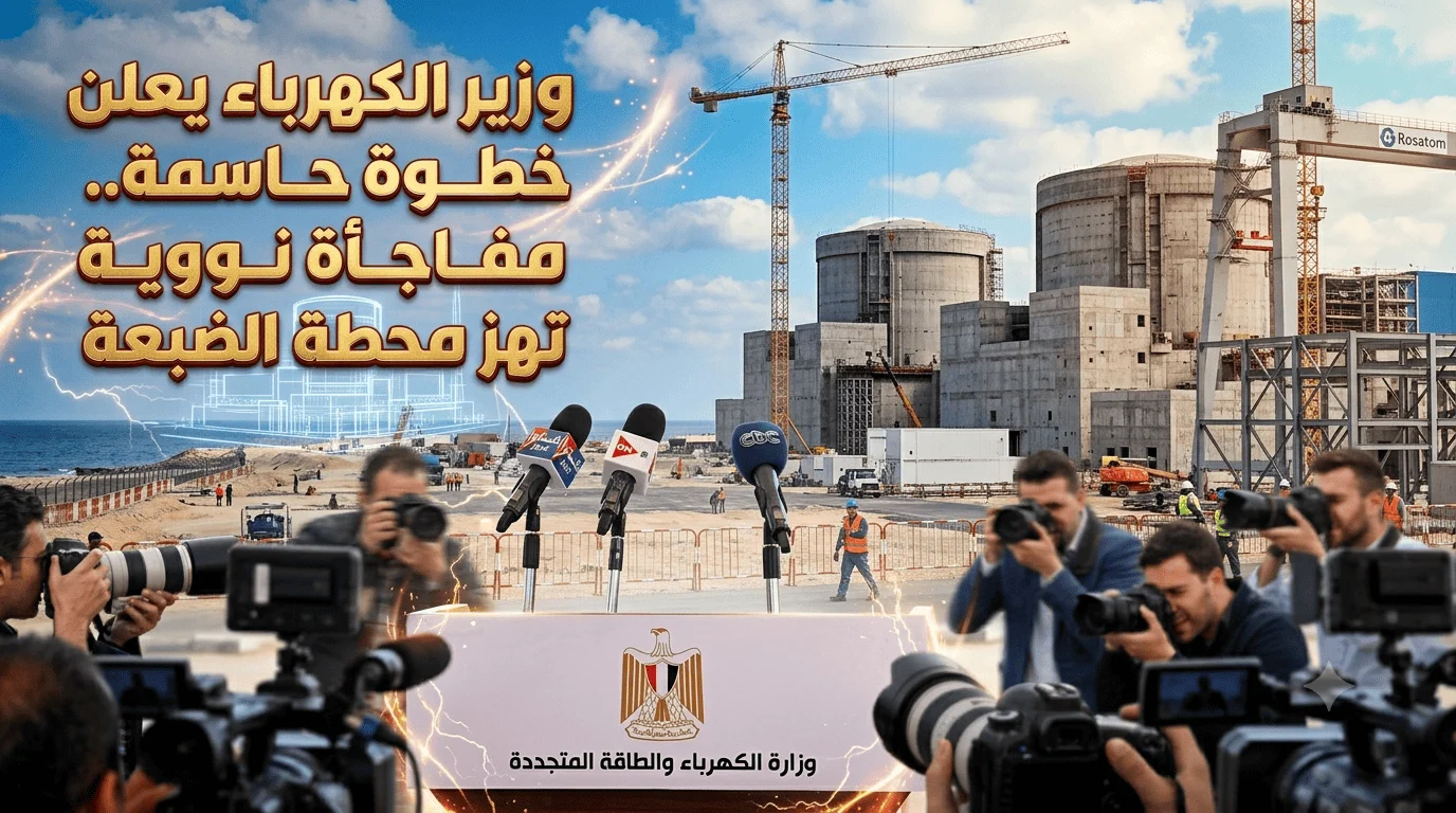 وزير الكهرباء يعلن خطوة حاسمة.. مفاجأة نووية تهز محطة الضبعة